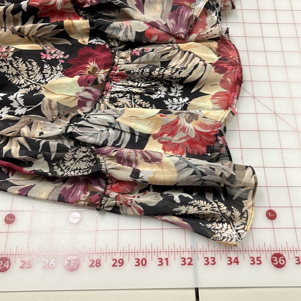 SHEIKE "Mahalo" Party/Romance Tiered Ruffle Keyhole Jacquard Floral Dress SZ 8 - Picture 15 of 15